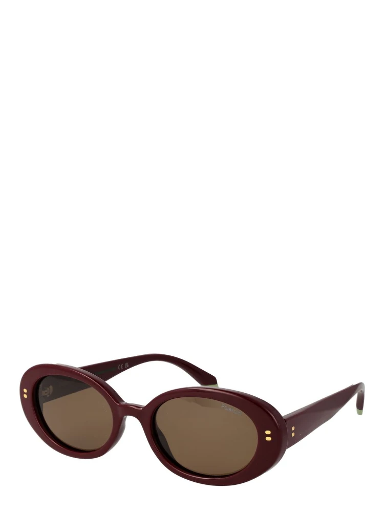 Burgundy Polycarbonate Sunglasses