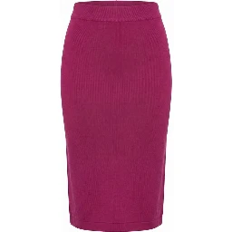 Purple Cotton Women Skirt
