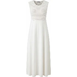 White Silk Women Dress