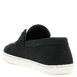 Black Calfskin Slip-On Loafers