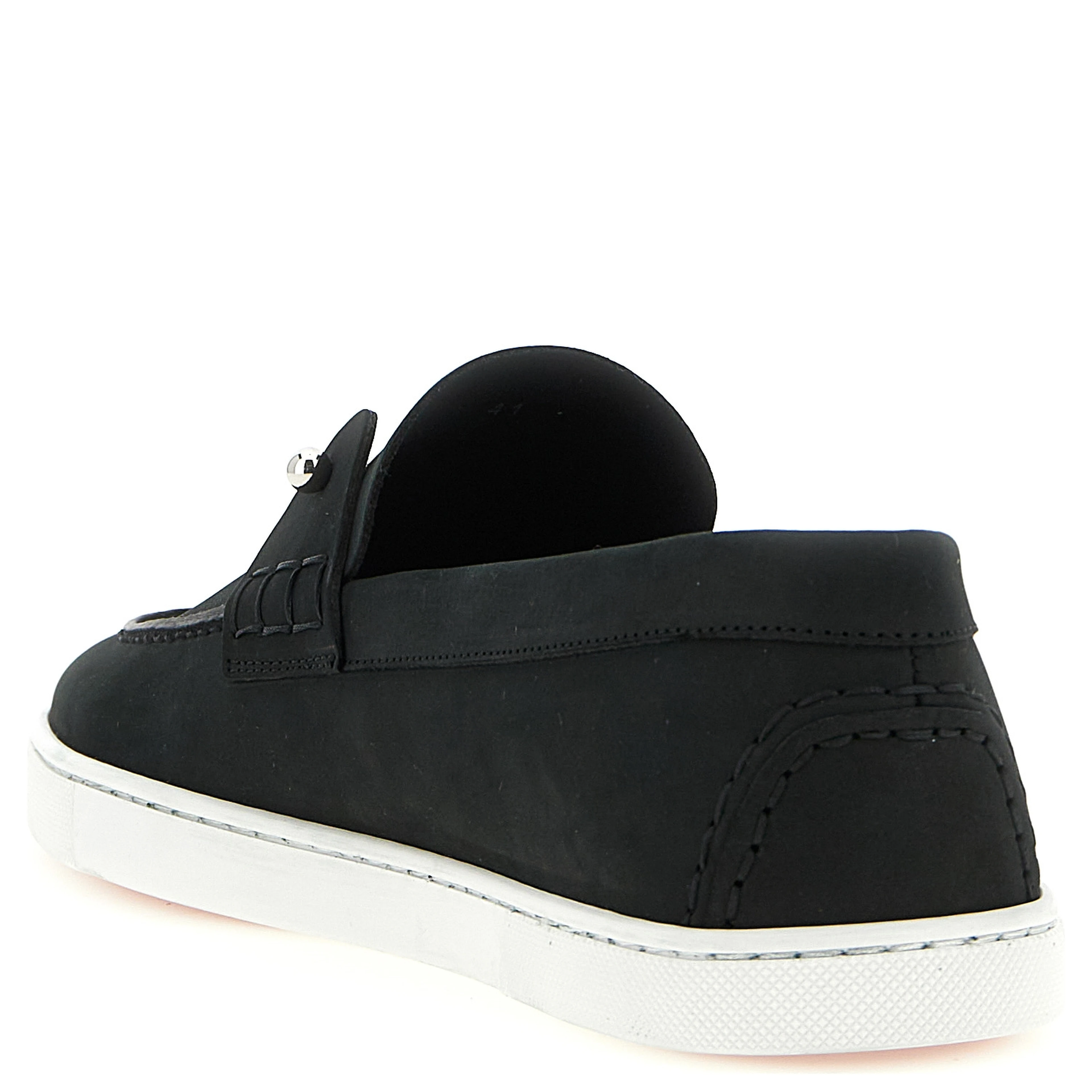Black Calfskin Slip-On Loafers
