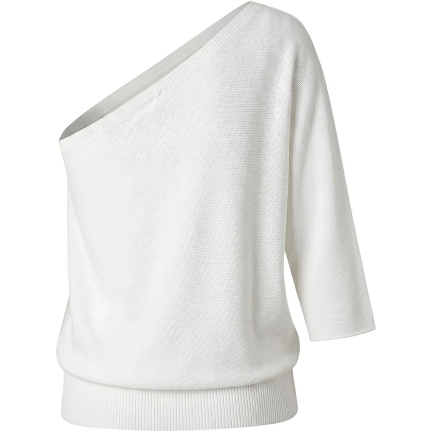 White Cotton Women Sweater