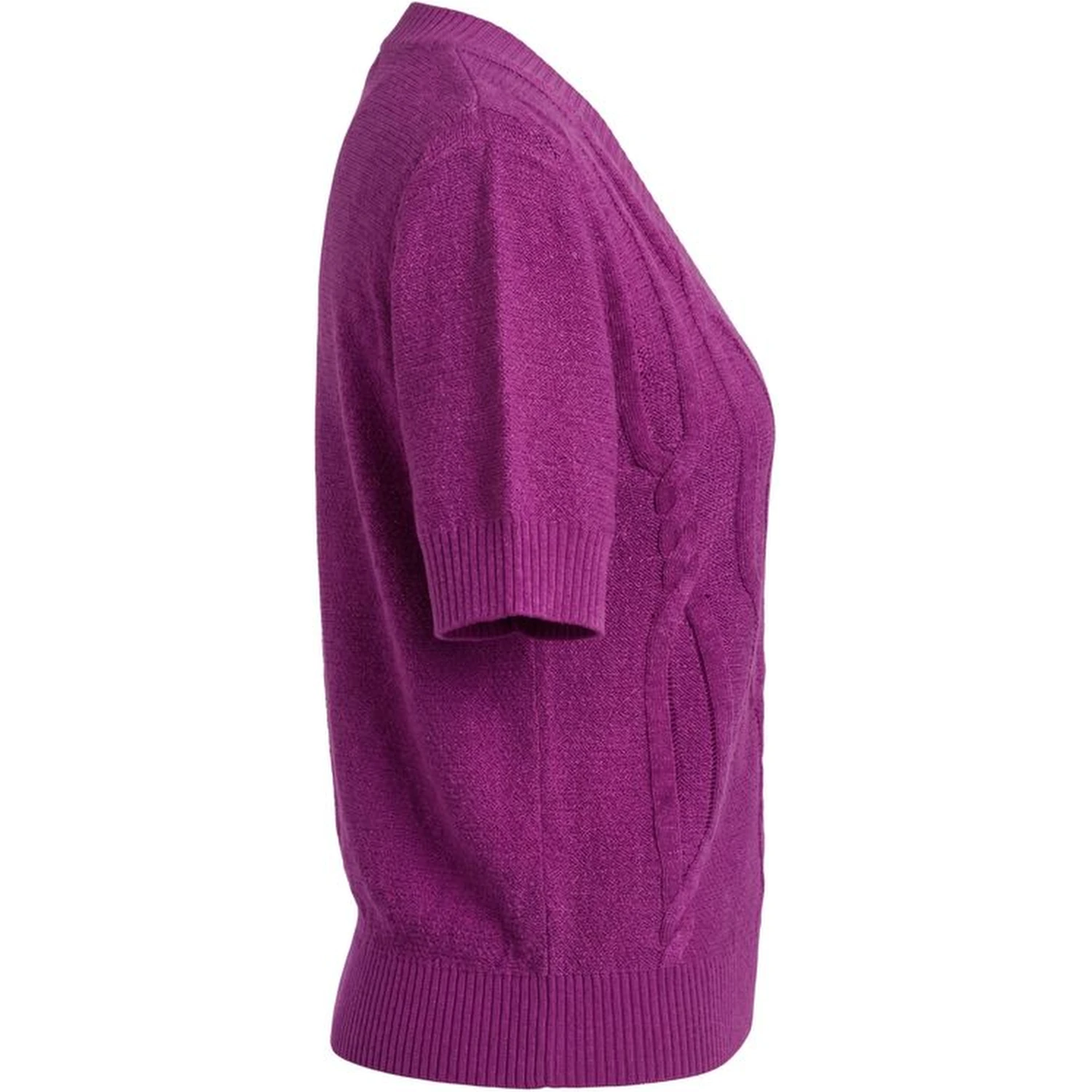 Purple Silk Blend Women Sweater