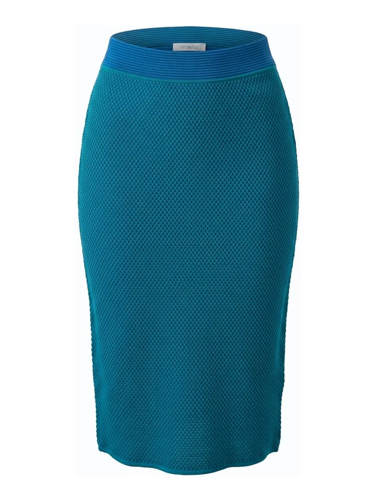 Blue Silk Women Skirt