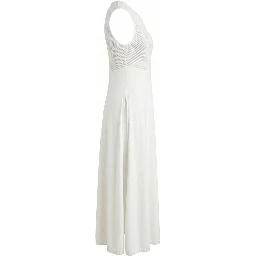 White Silk Women Dress