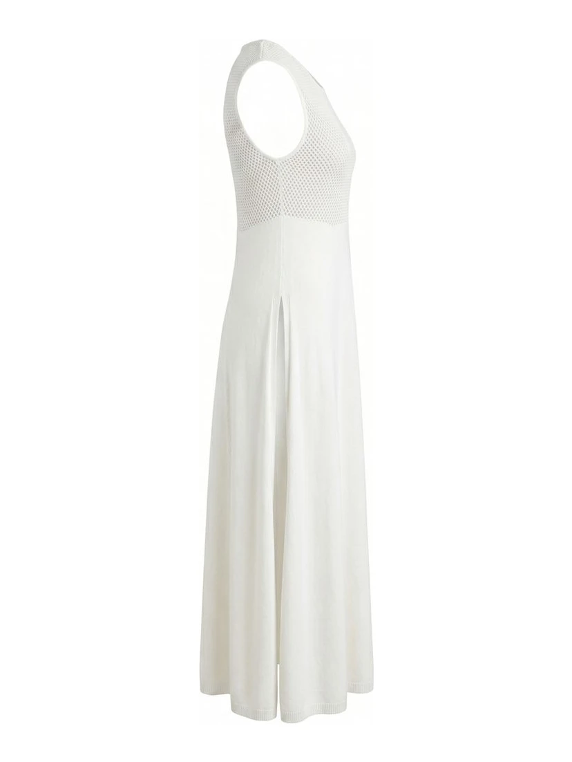 White Silk Women Dress