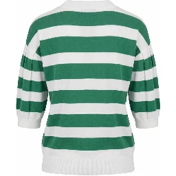 Green Cotton Women Sweater
