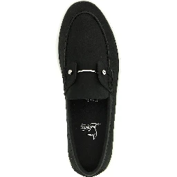 Black Calfskin Slip-On Loafers