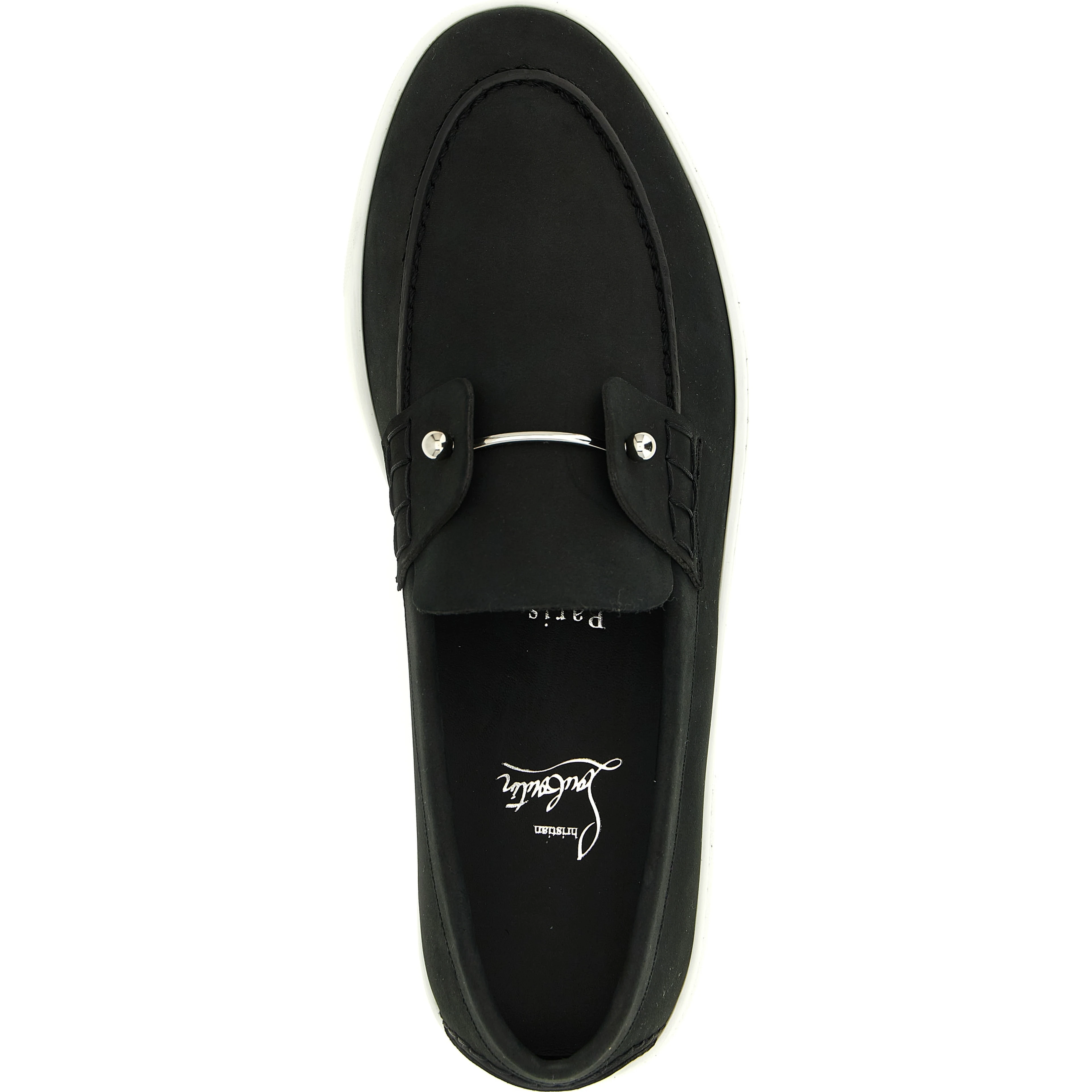 Black Calfskin Slip-On Loafers