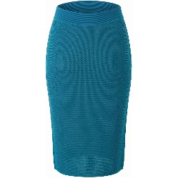 Blue Silk Women Skirt