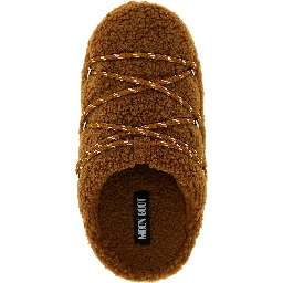 Brown Polyester Slippers