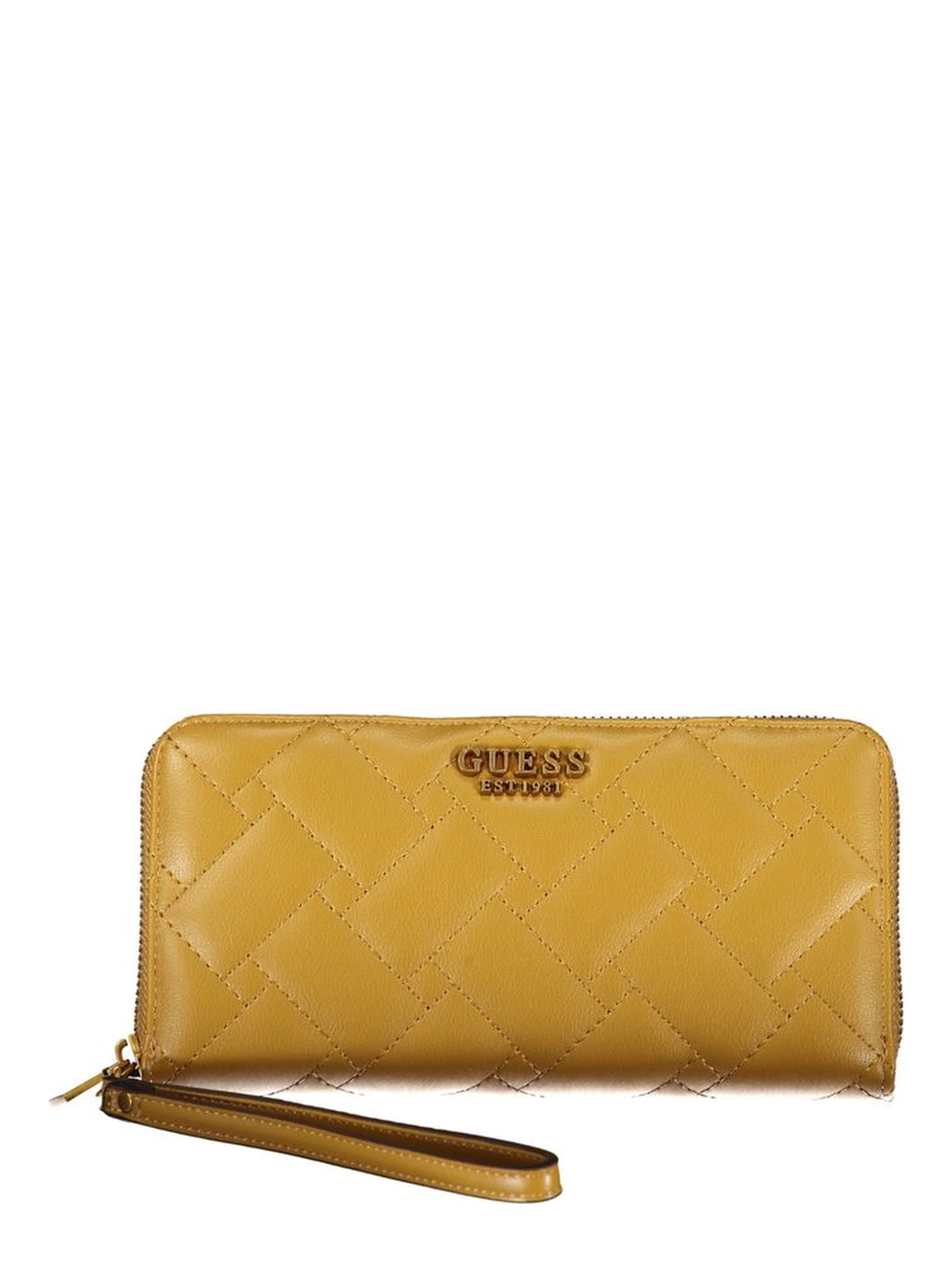 Yellow Polyurethane Women Wallet