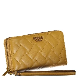 Yellow Polyurethane Women Wallet