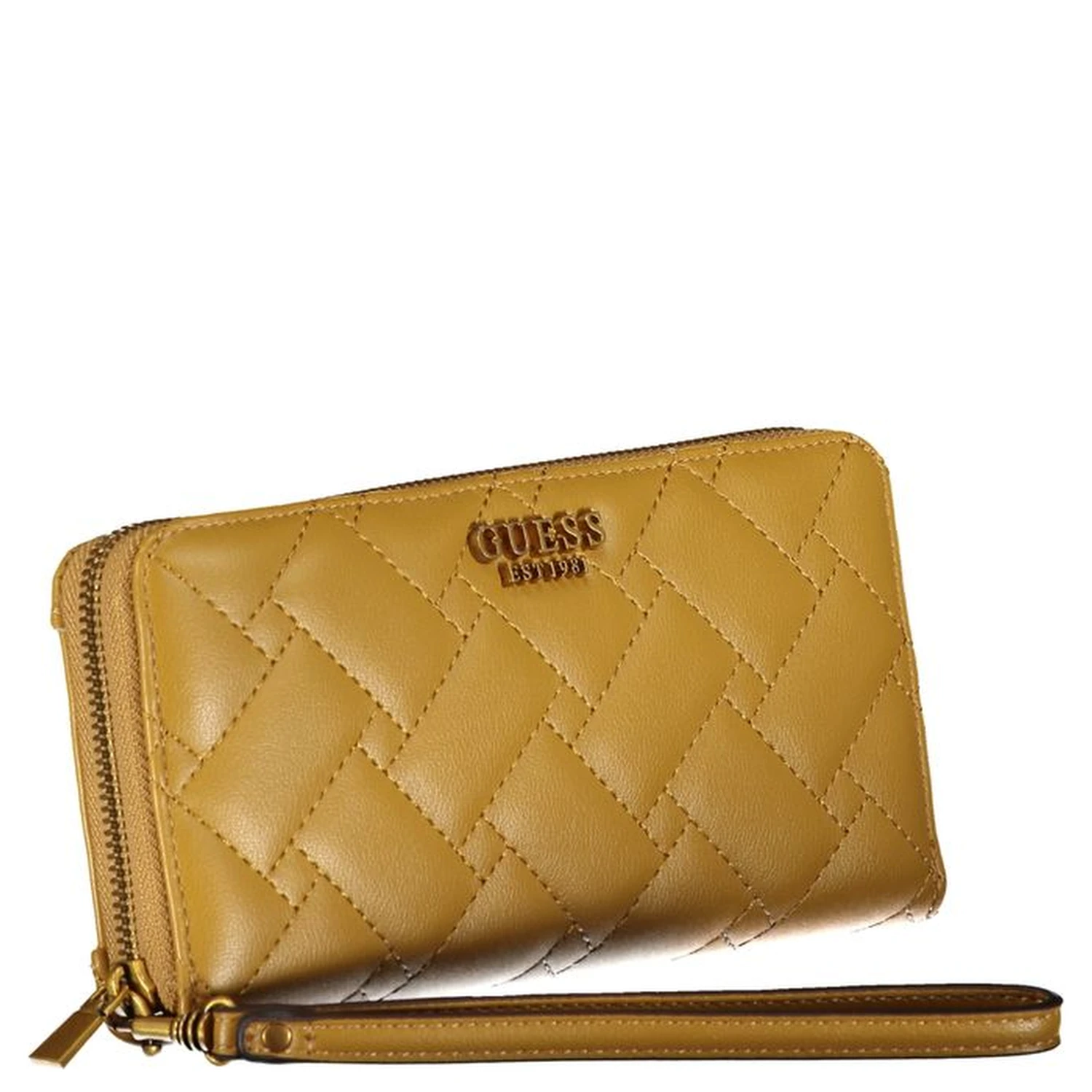 Yellow Polyurethane Women Wallet