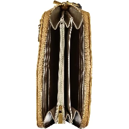 Yellow Polyurethane Women Wallet