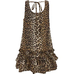 Brown Organic Cotton Short Dress