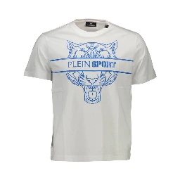 White Cotton Men's T-Shirt