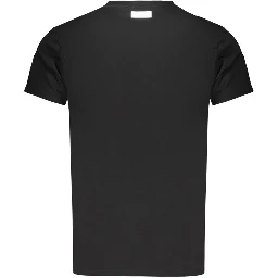 Black Cotton Men T-Shirt