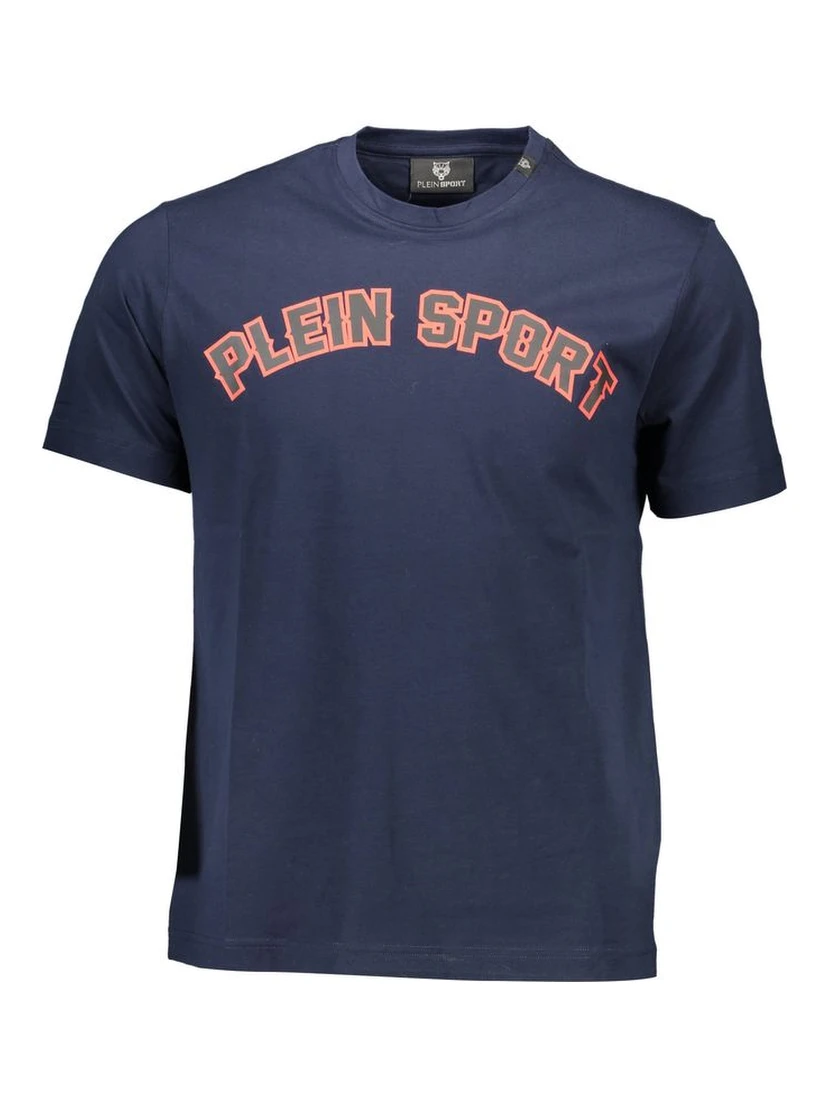 Blue Cotton Men's T-Shirt