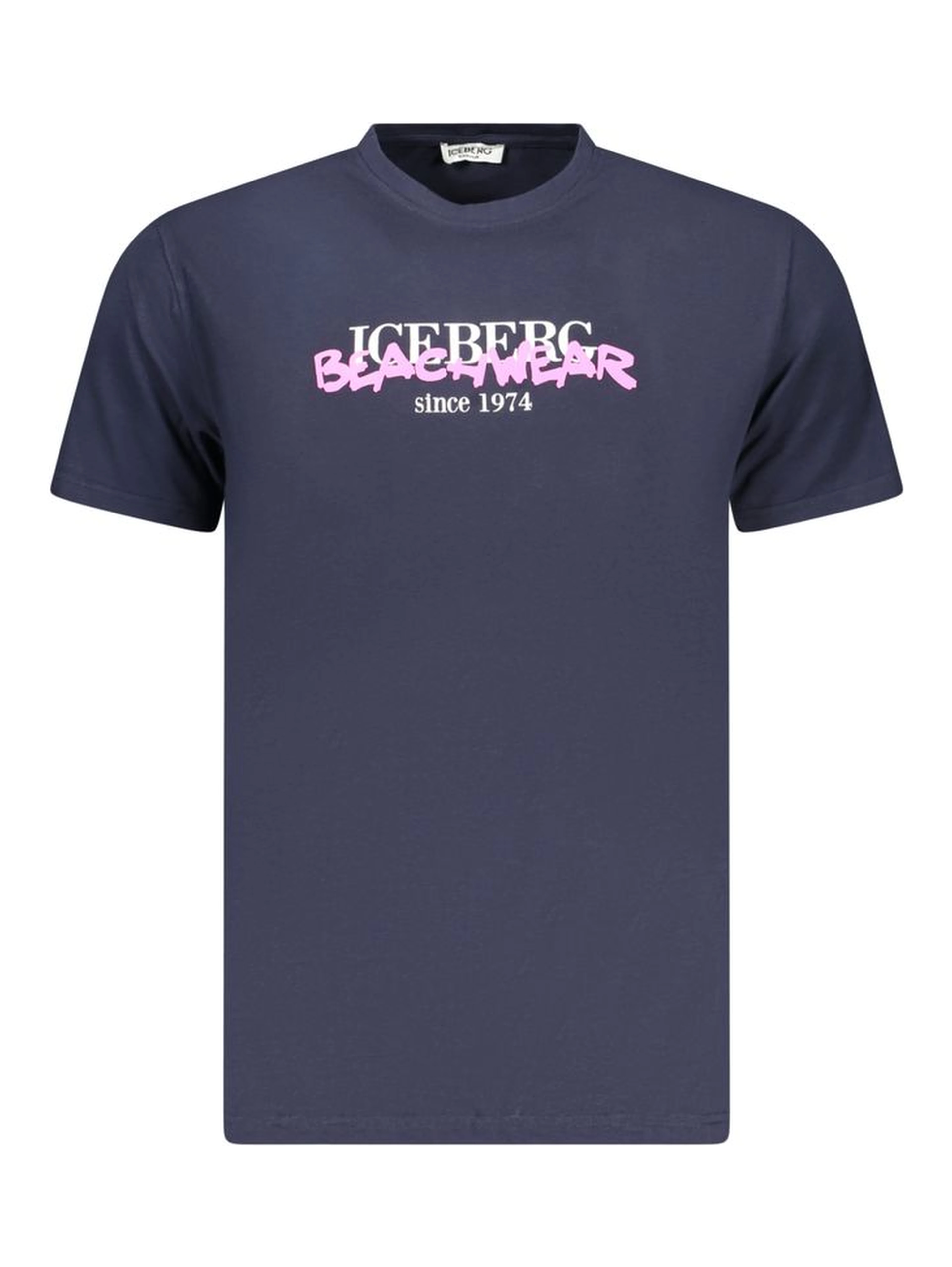 Neon Blue Cotton Mens T-Shirt