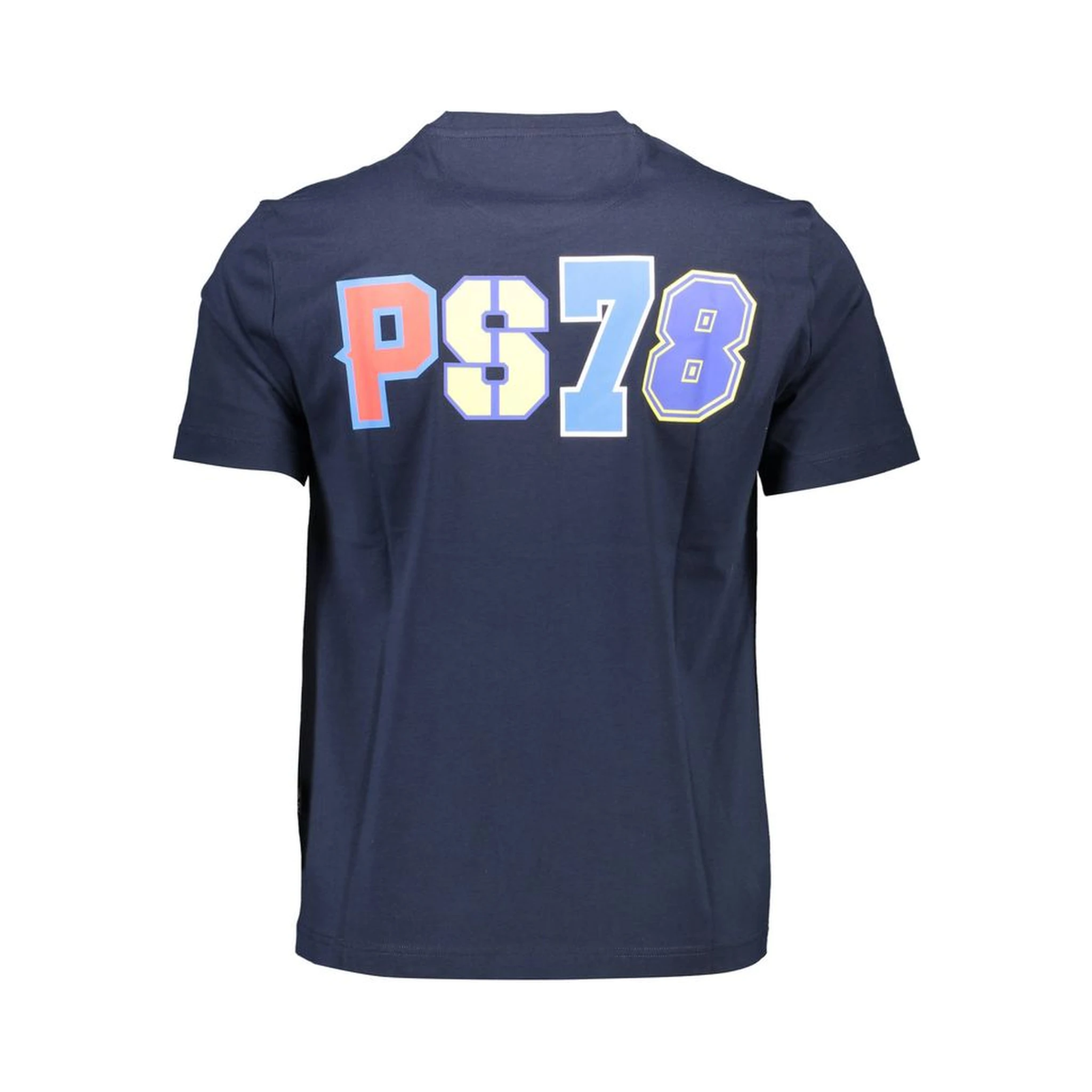 Blue Cotton Men's T-Shirt