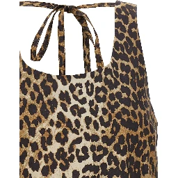Brown Organic Cotton Short Dress