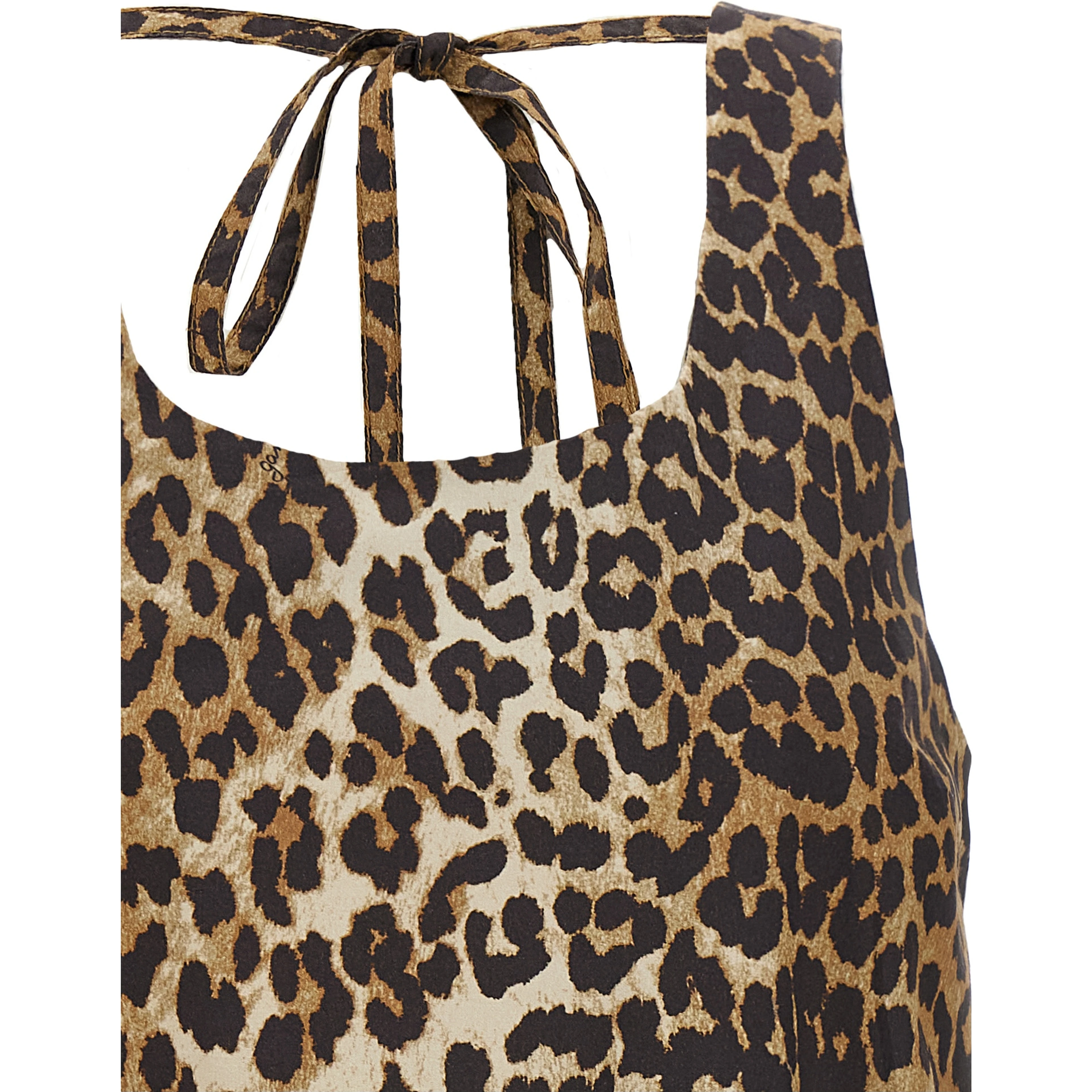 Brown Organic Cotton Short Dress
