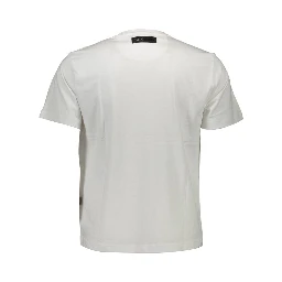 White Cotton Men's T-Shirt