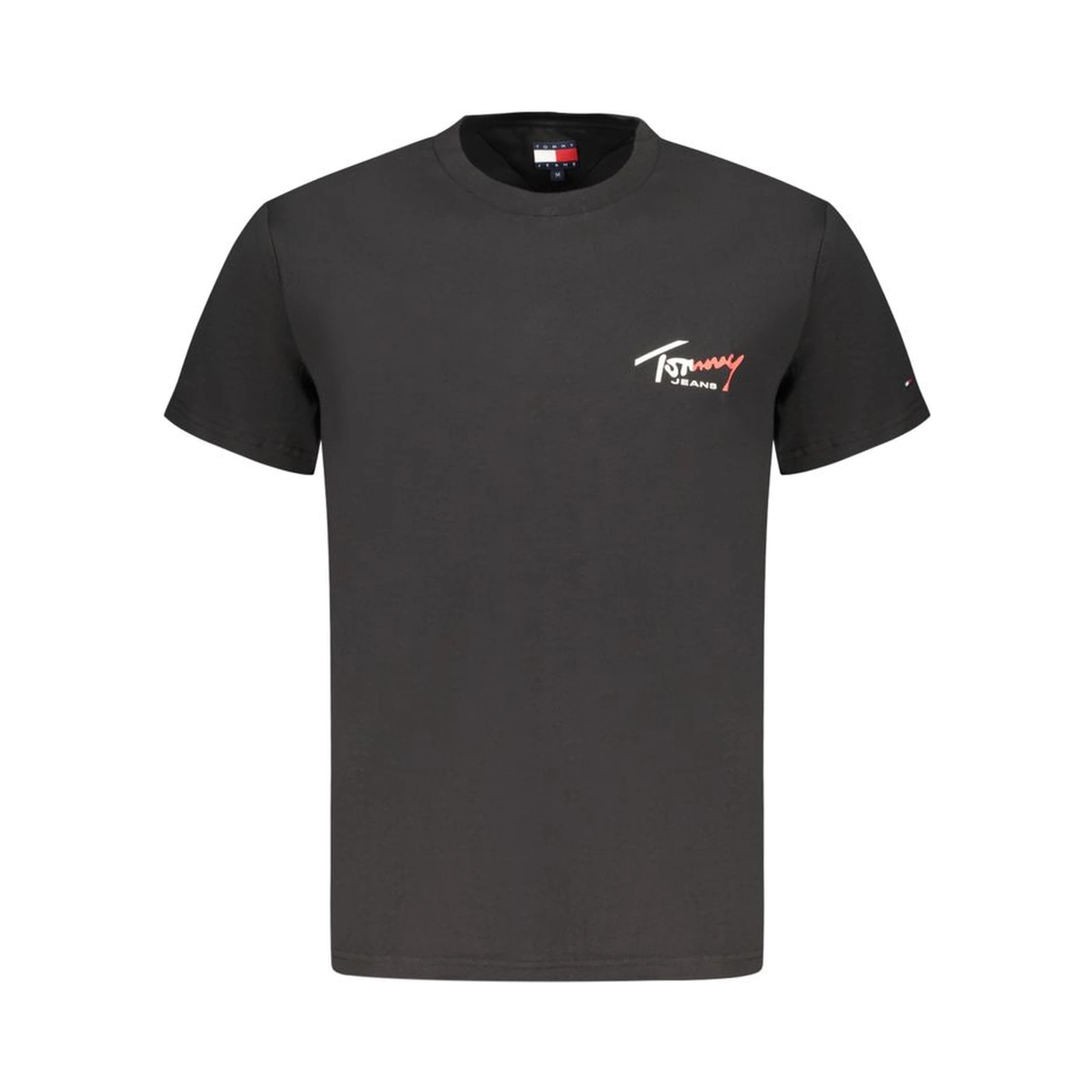 Black Cotton Men T-Shirt