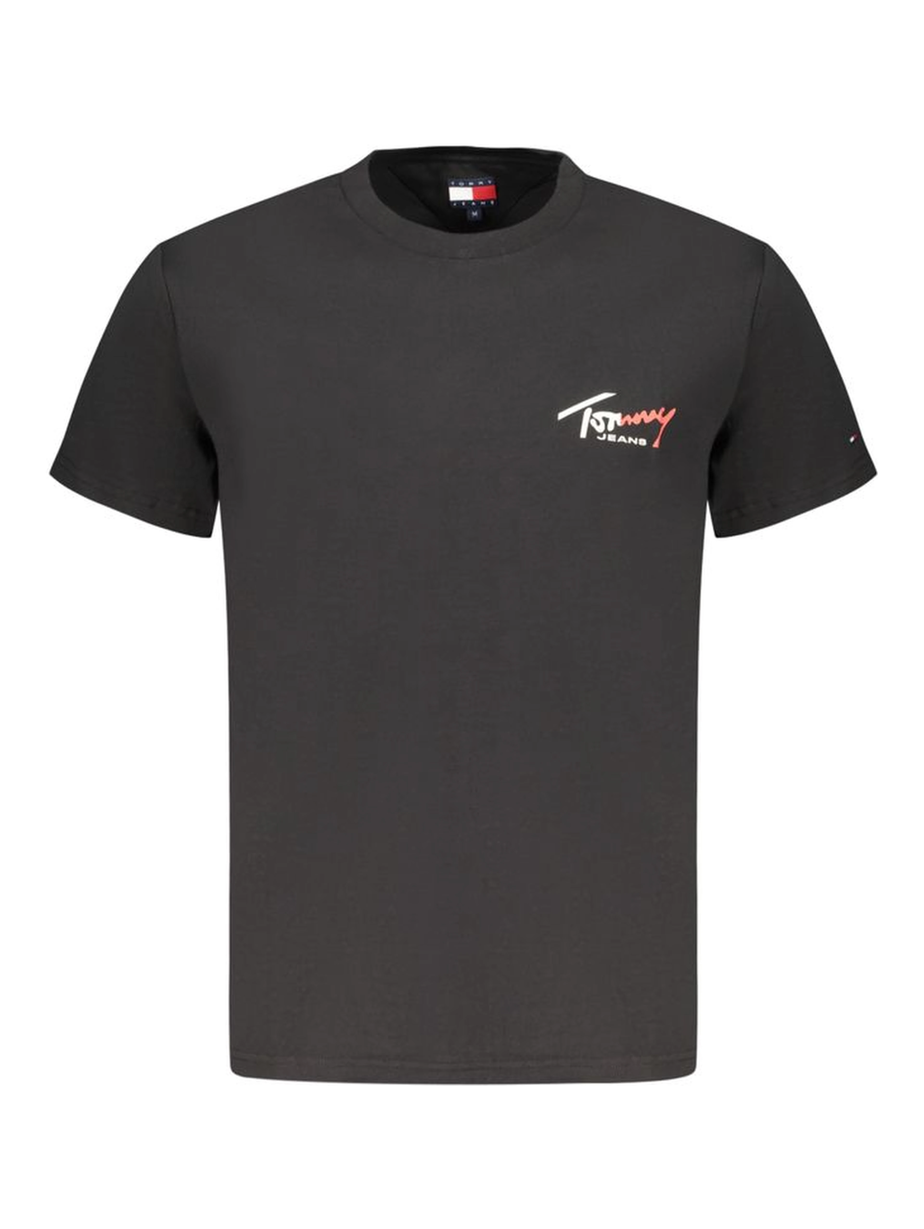 Black Cotton Men T-Shirt