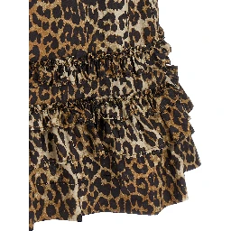 Brown Organic Cotton Short Dress