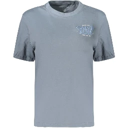 Gray Cotton Women's T-Shirt