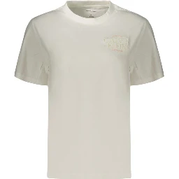 White Cotton Women's T-Shirt