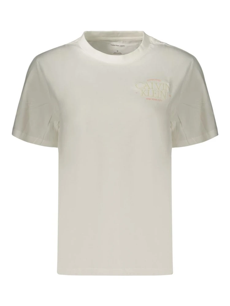 White Cotton Women's T-Shirt