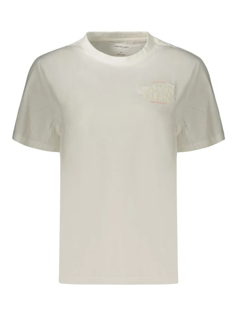 White Cotton Women's T-Shirt