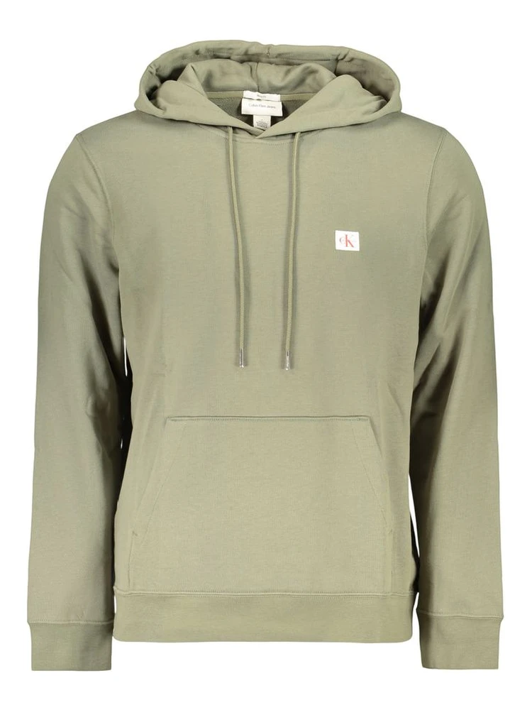 Green Cotton Men's Hoodie