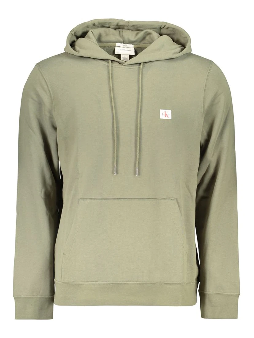 Green Cotton Men's Hoodie