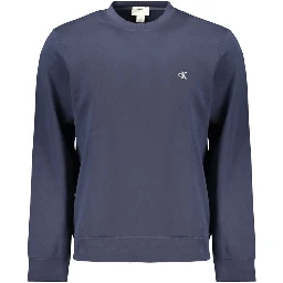 Blue Cotton Men's Sweatshirt