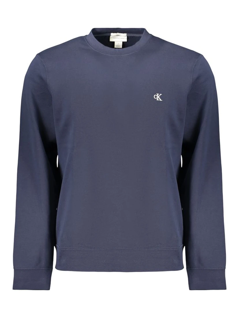 Blue Cotton Men's Sweatshirt