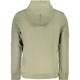 Green Cotton Men's Hoodie