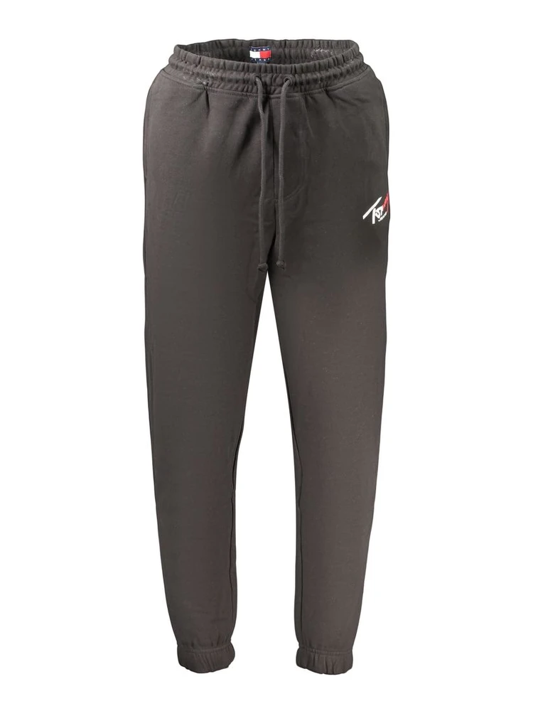 Black Cotton Mens Trousers