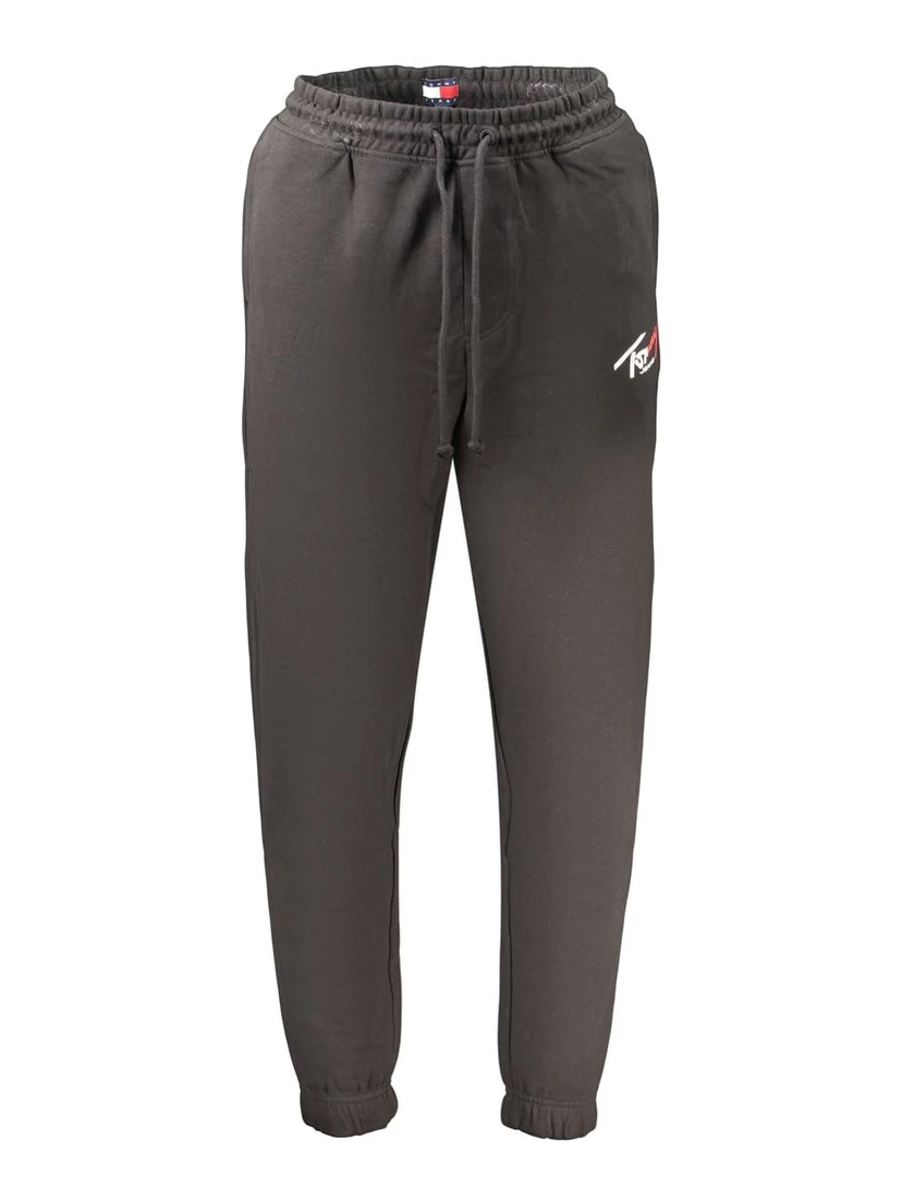 Black Cotton Mens Trousers