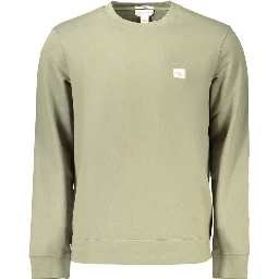 Green Cotton Mens Sweatshirt