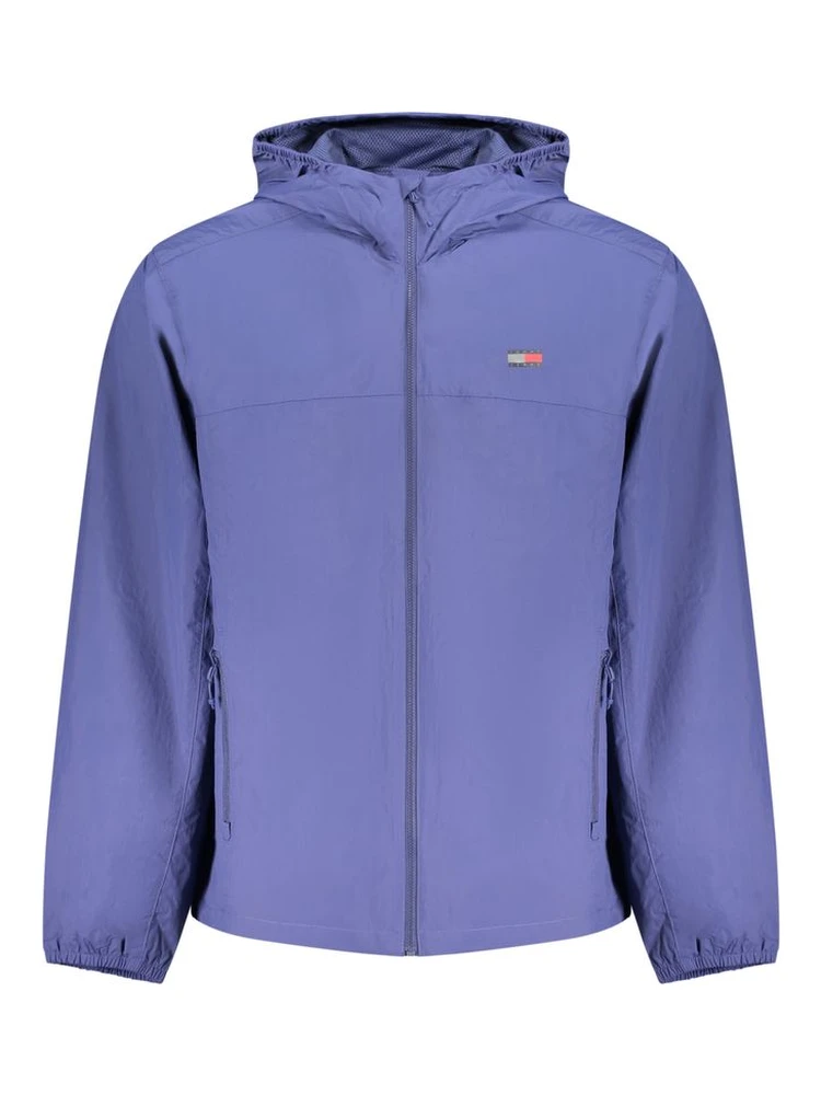 Blue Polyamide Men's Jacket