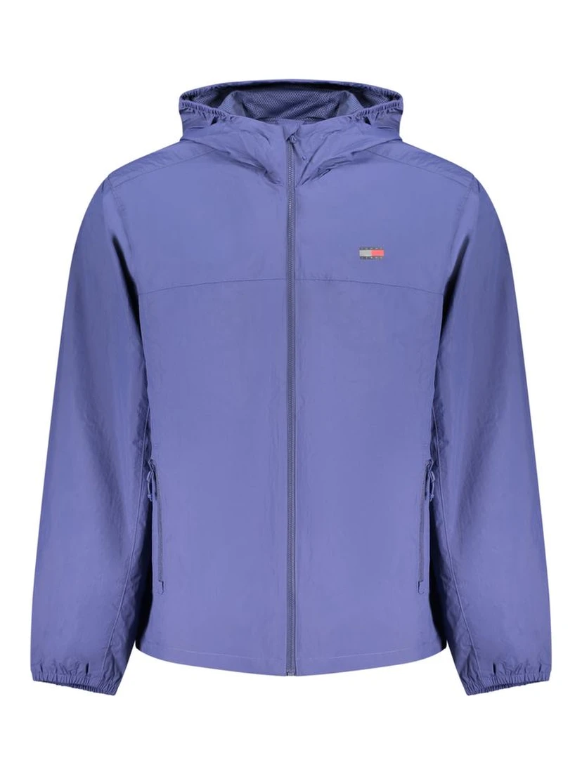 Blue Polyamide Men's Jacket