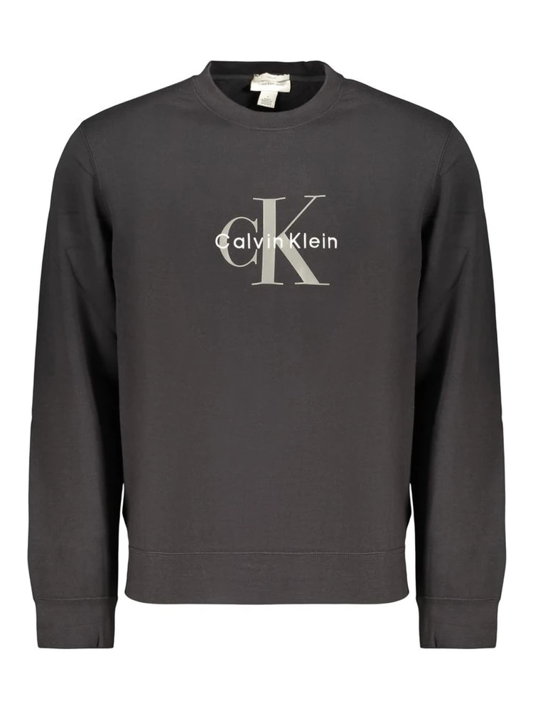 Black Cotton Mens Sweatshirt