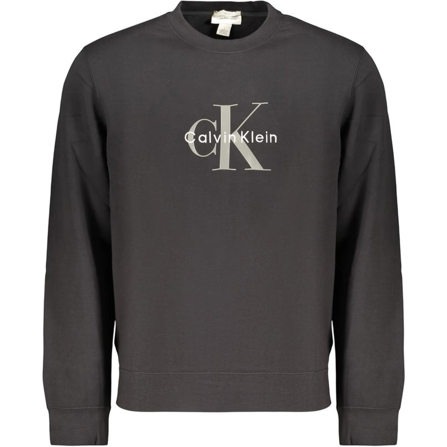 Black Cotton Mens Sweatshirt