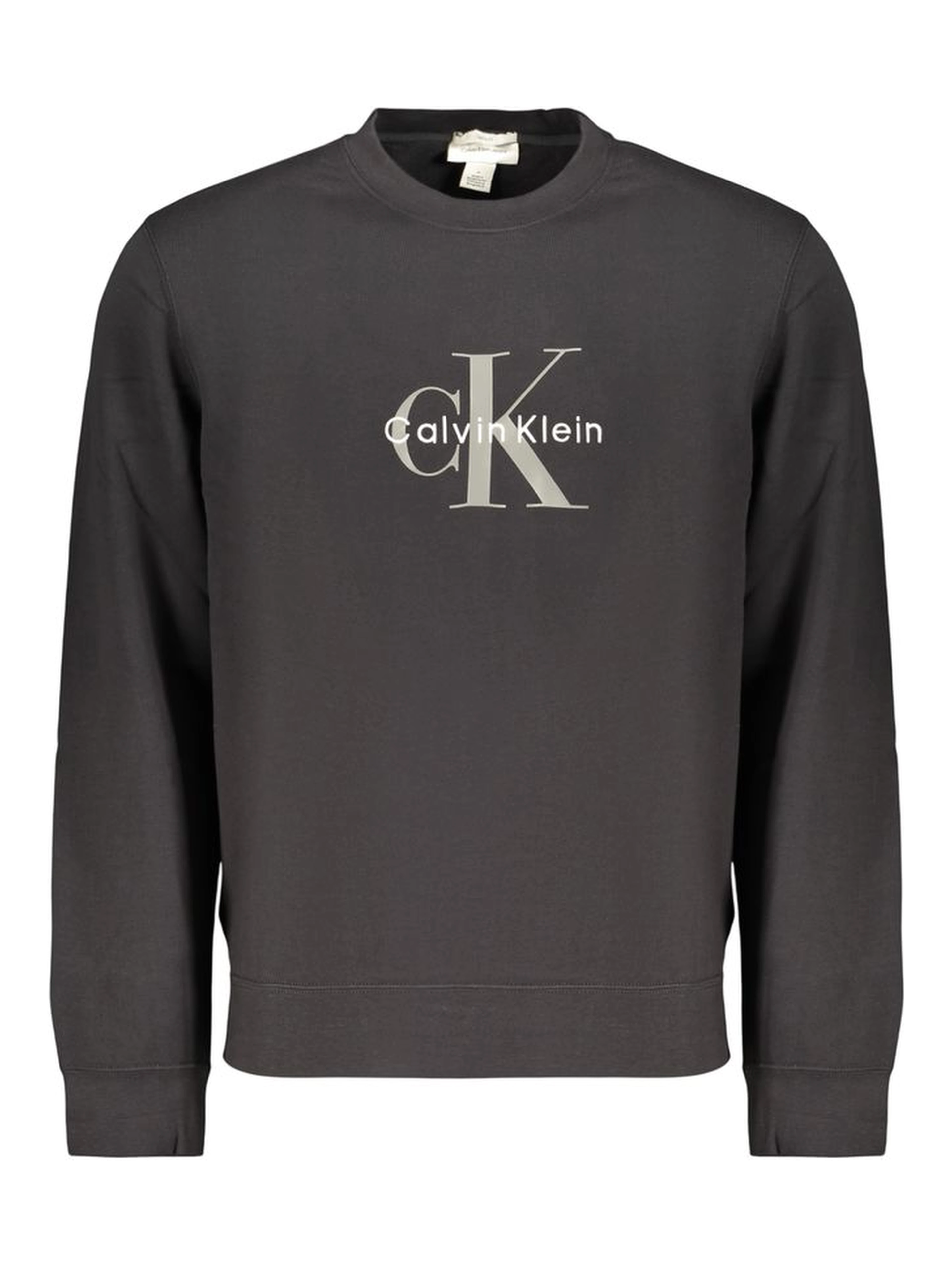 Black Cotton Mens Sweatshirt