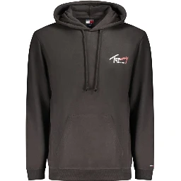 Black Cotton Men's Sweatshirt