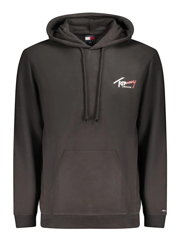 Black Cotton Men's Sweatshirt